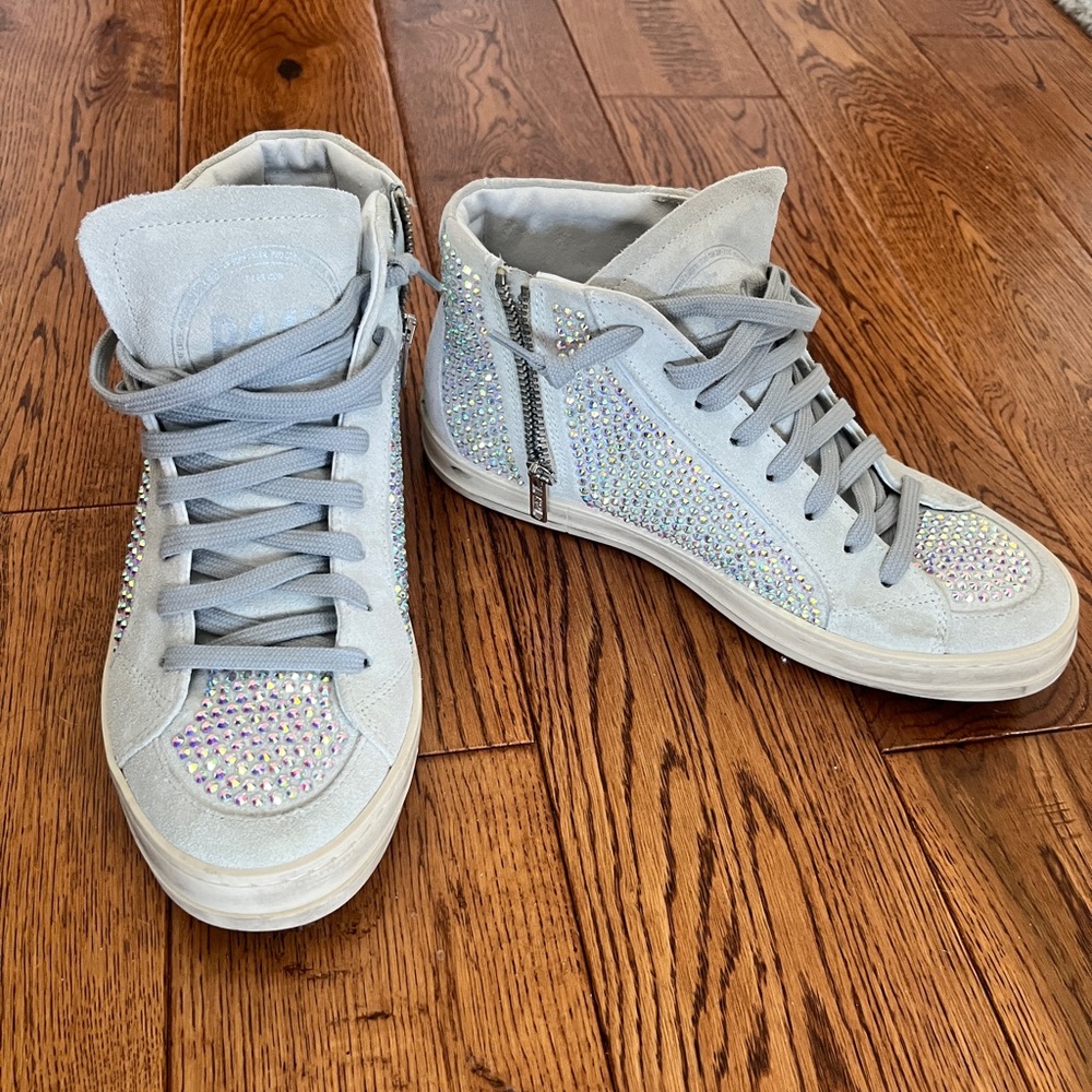 P448 Rhinestone Sneakers! Cheer sneakers